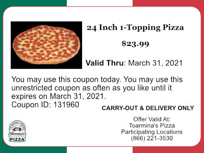 Pizza Deals 24 Inch Pizza