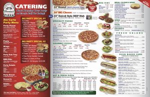 Toarmina's Pizza Trenton menu
