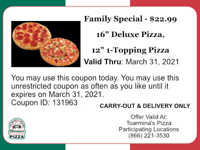Pizza Deals Family Special
