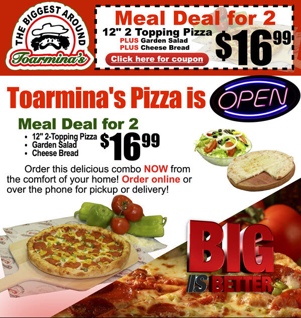 Pizza Meal Deal For Two!
